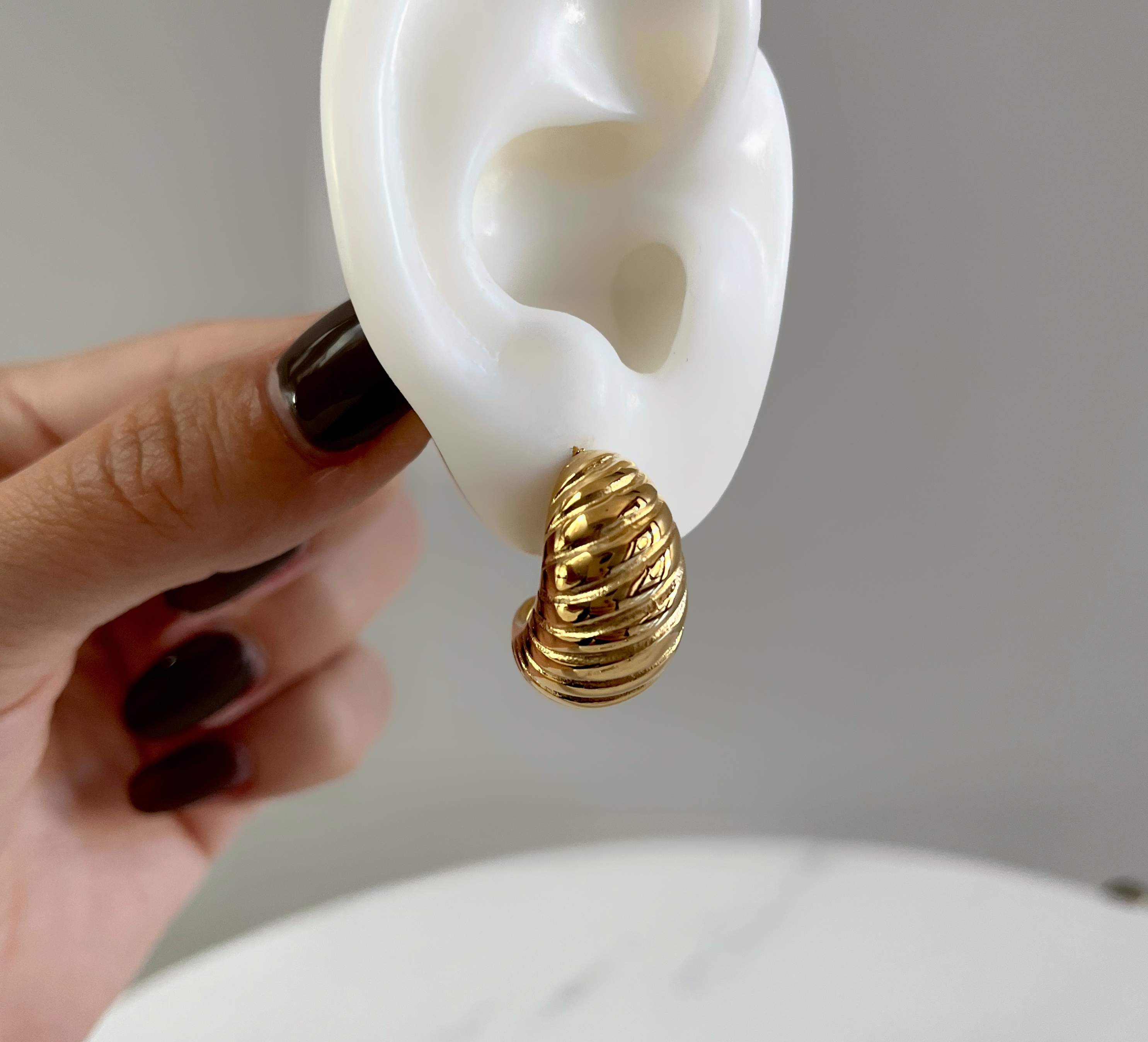 Aretes Croissant Grande