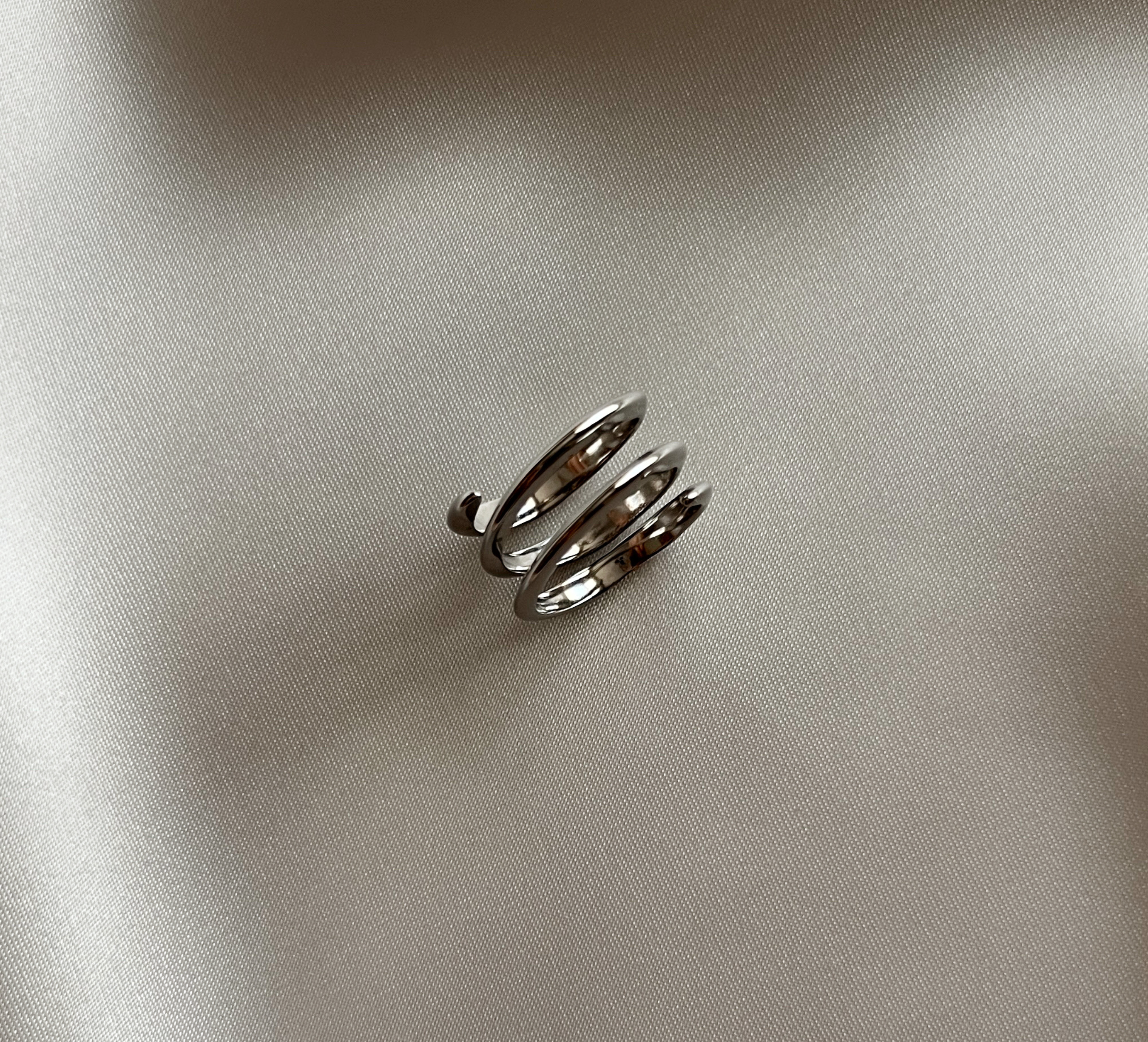Anillo Espiral Plata