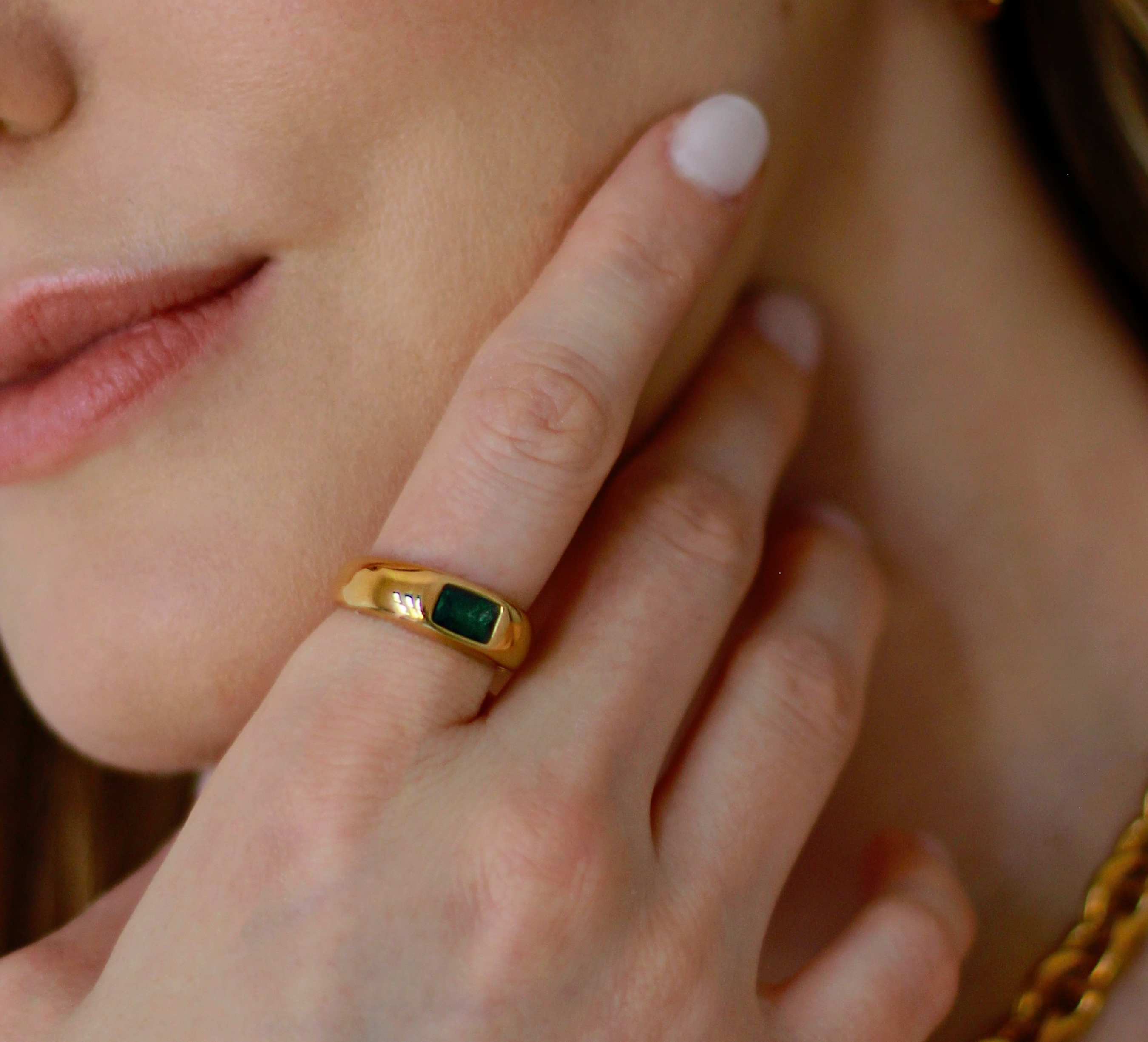 Anillo Baguette Emerald