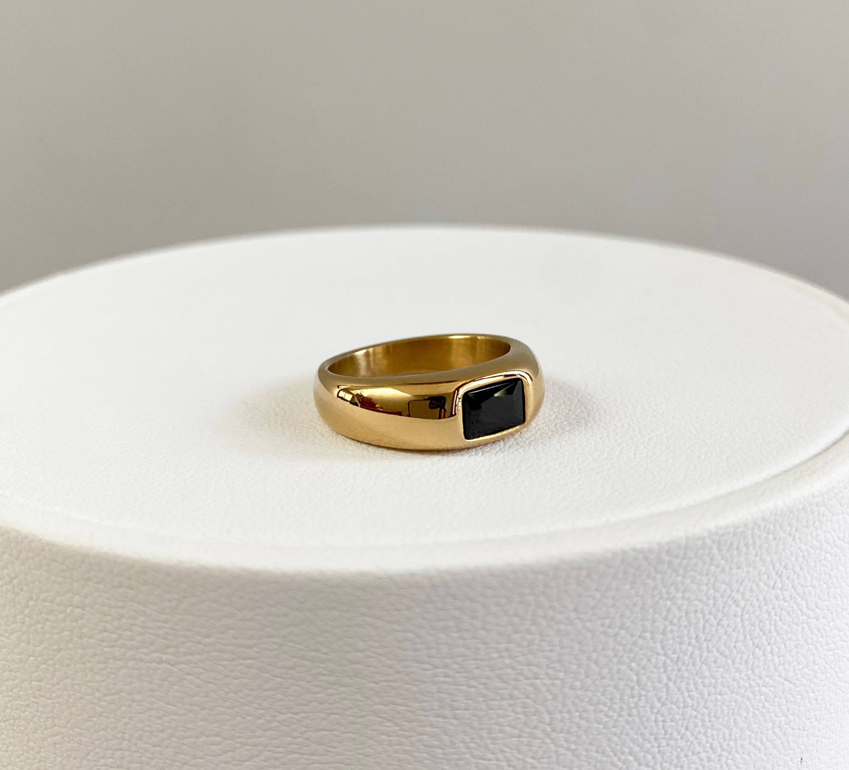 Anillo Baguette Negro