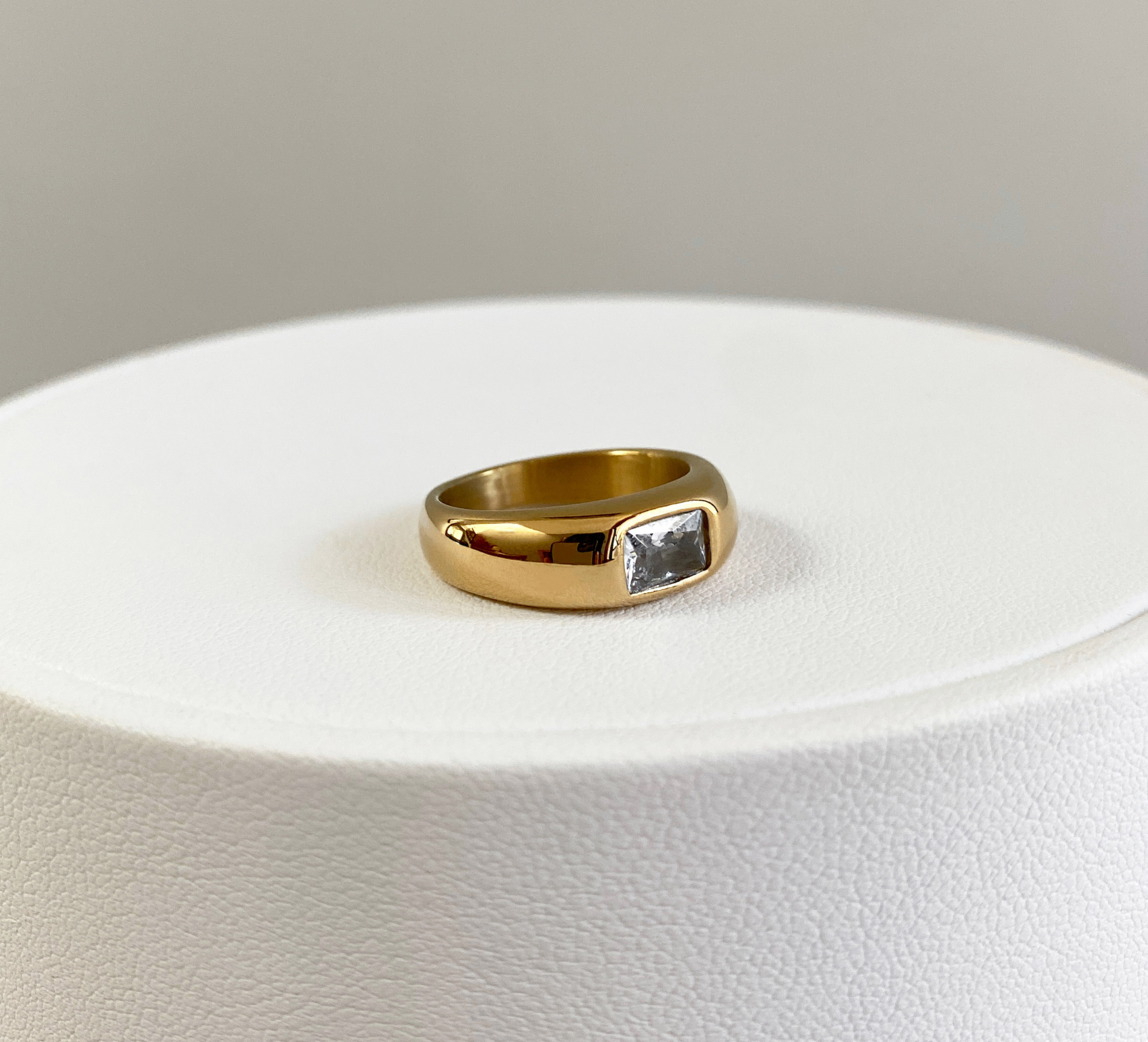 Anillo Baguette Cristal