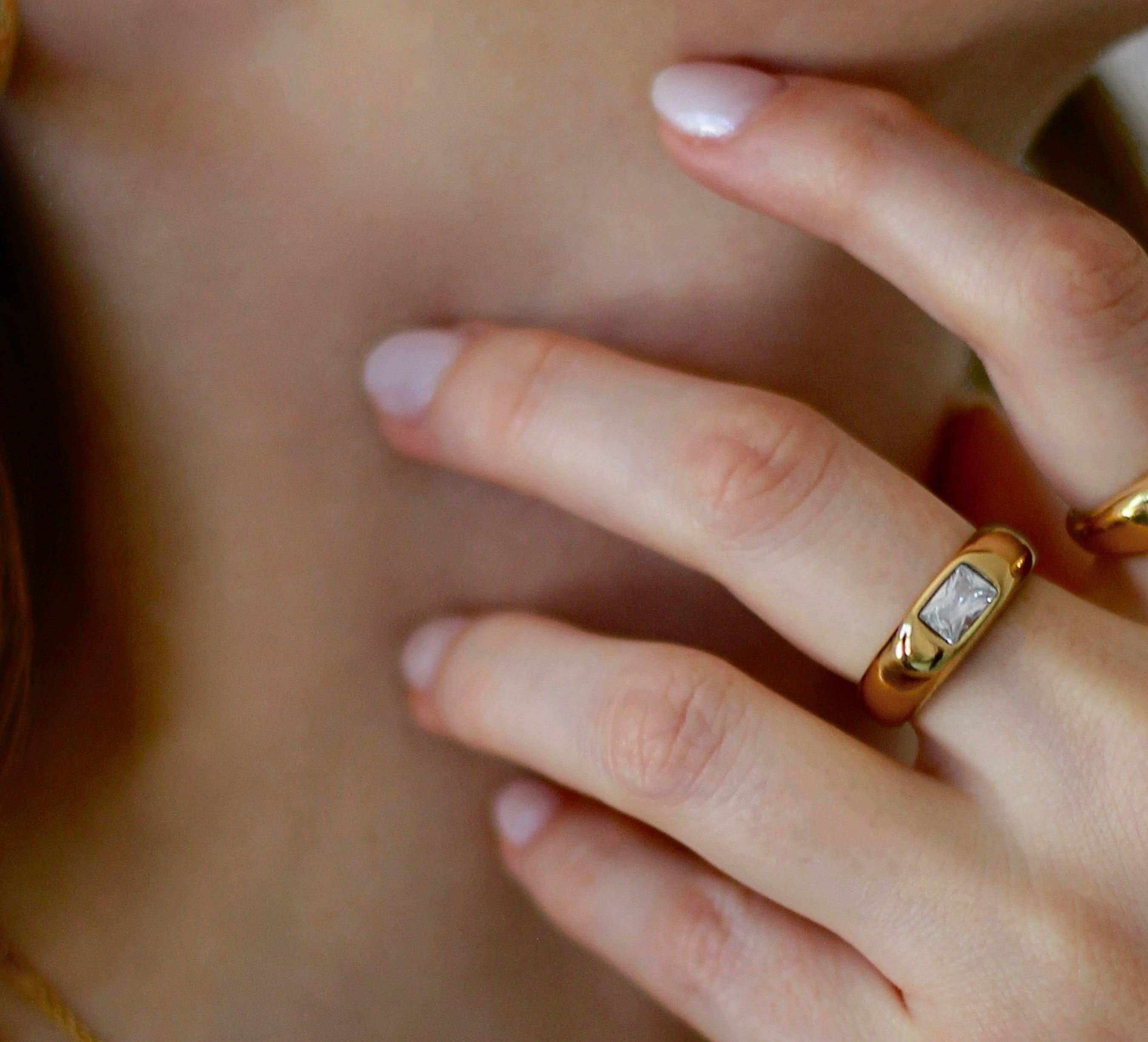 Anillo Baguette Cristal