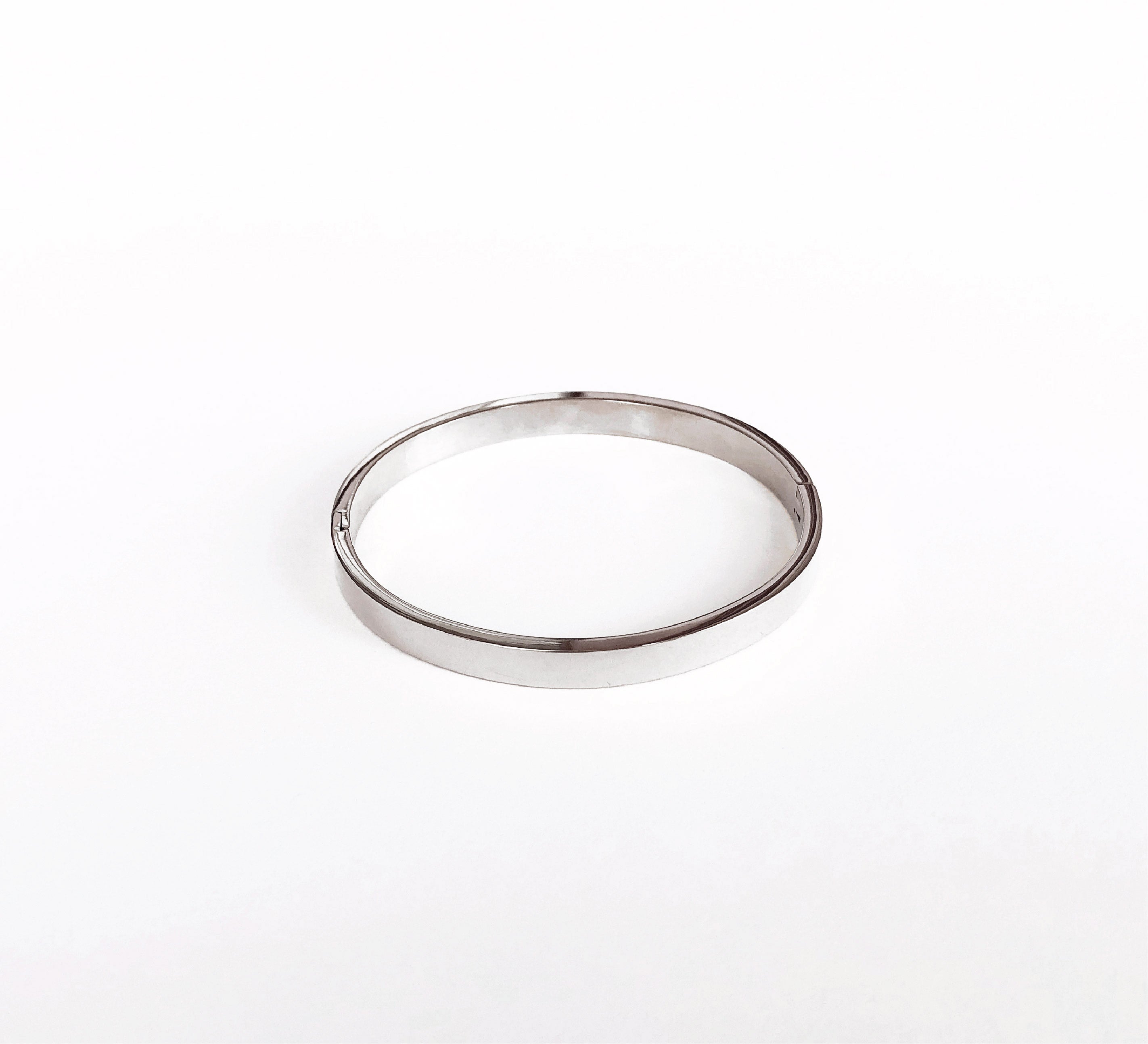 Pulsera Lisa Gruesa Plata