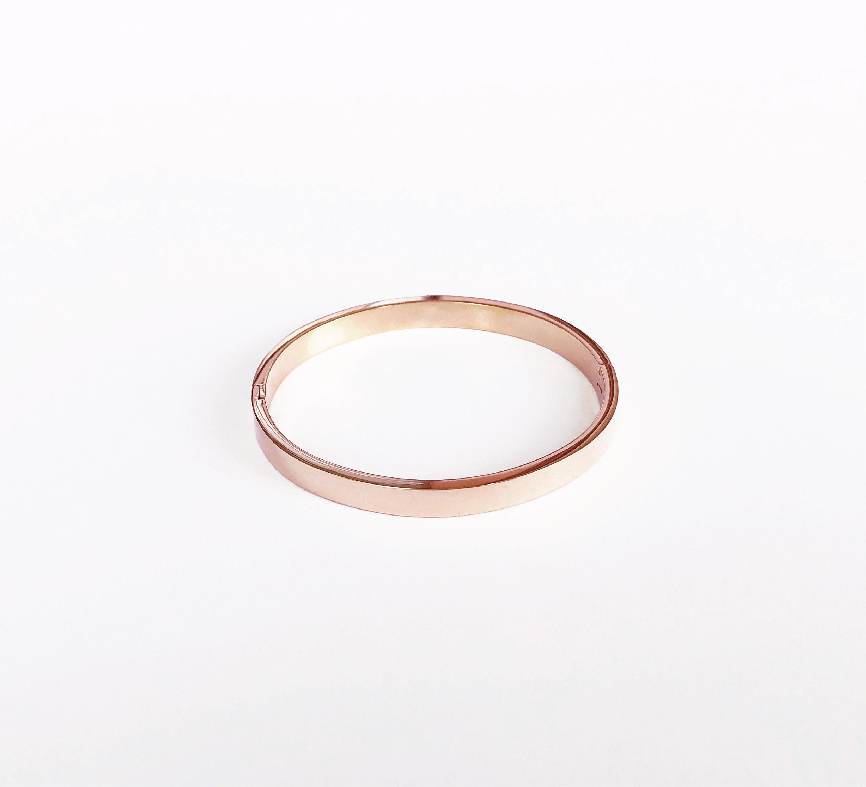 Pulsera Lisa Gruesa Rosa