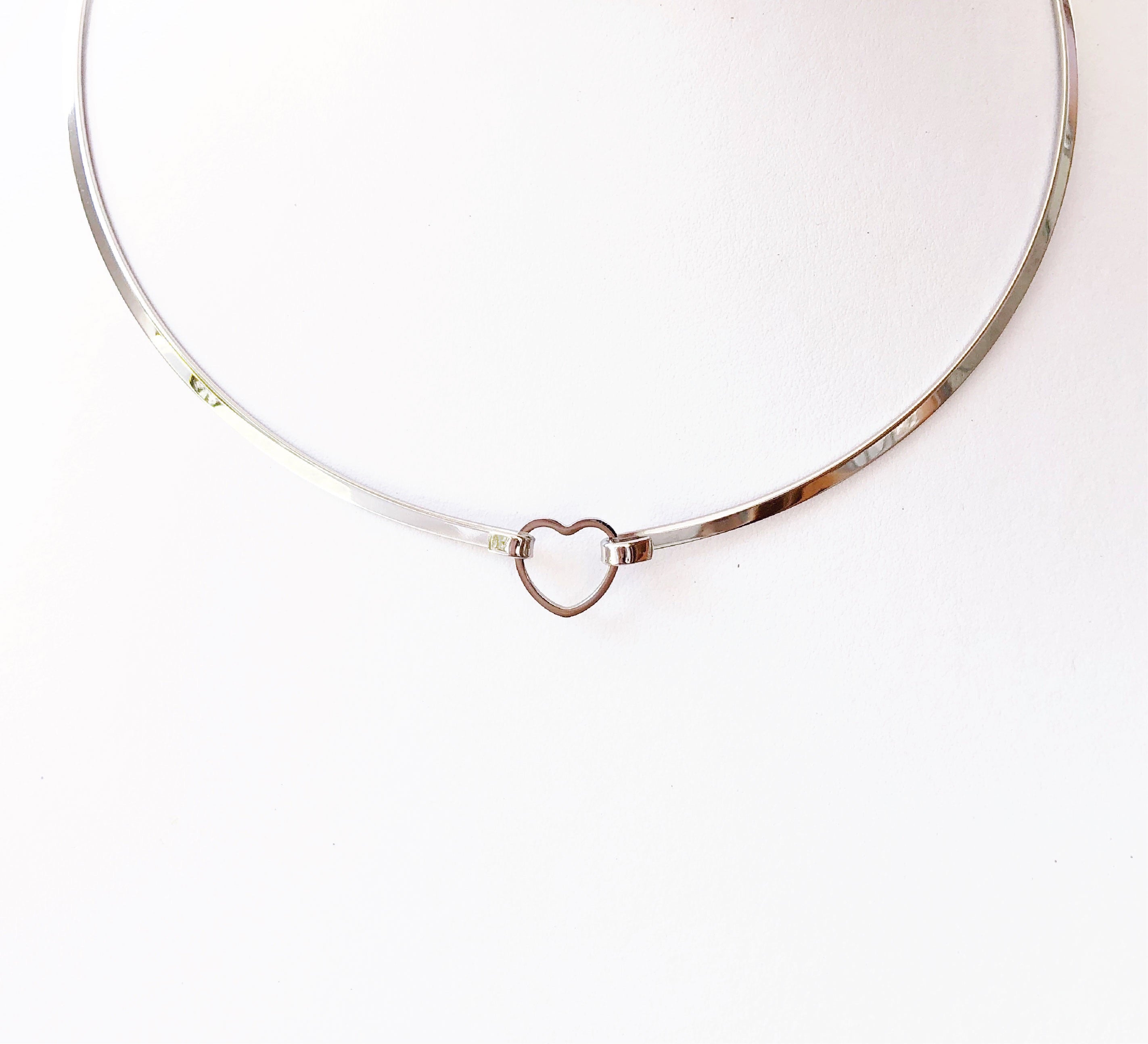 Gargantilla Aro Corazón Plata