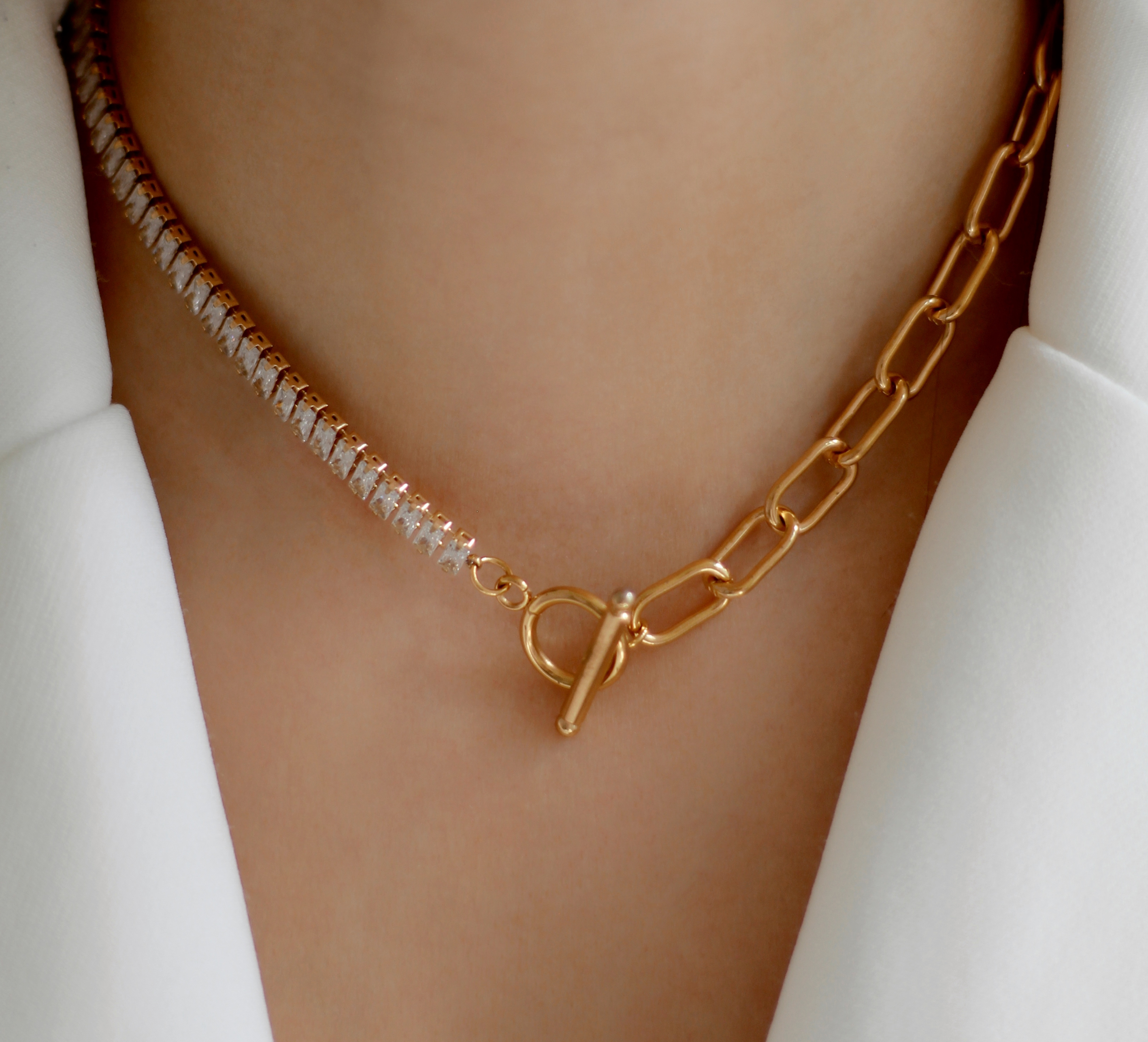 Choker Baguette Cadena