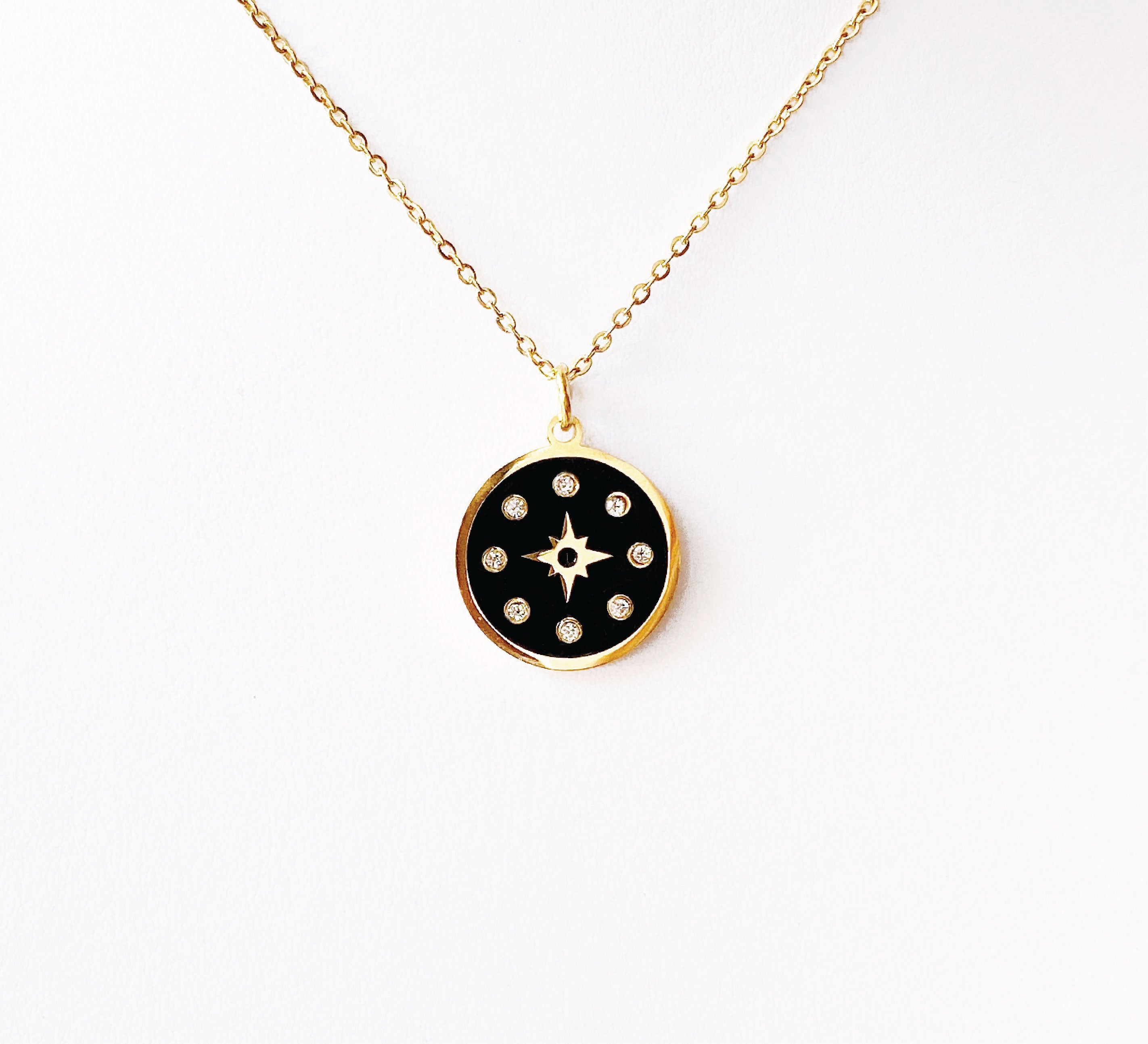 Medalla Stella Negra Viento Zirconia