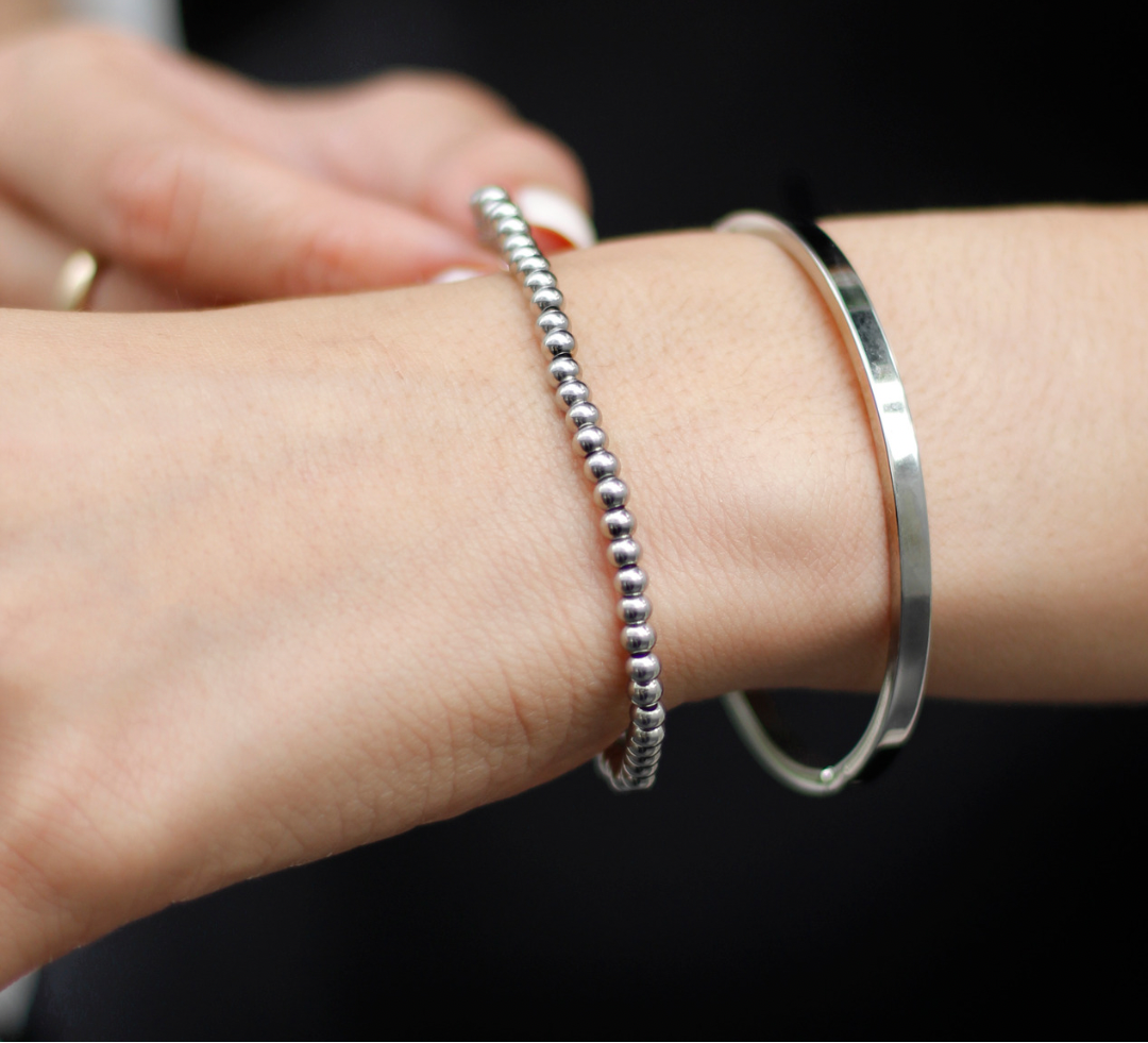 Pulsera Cártago Delgada Plata