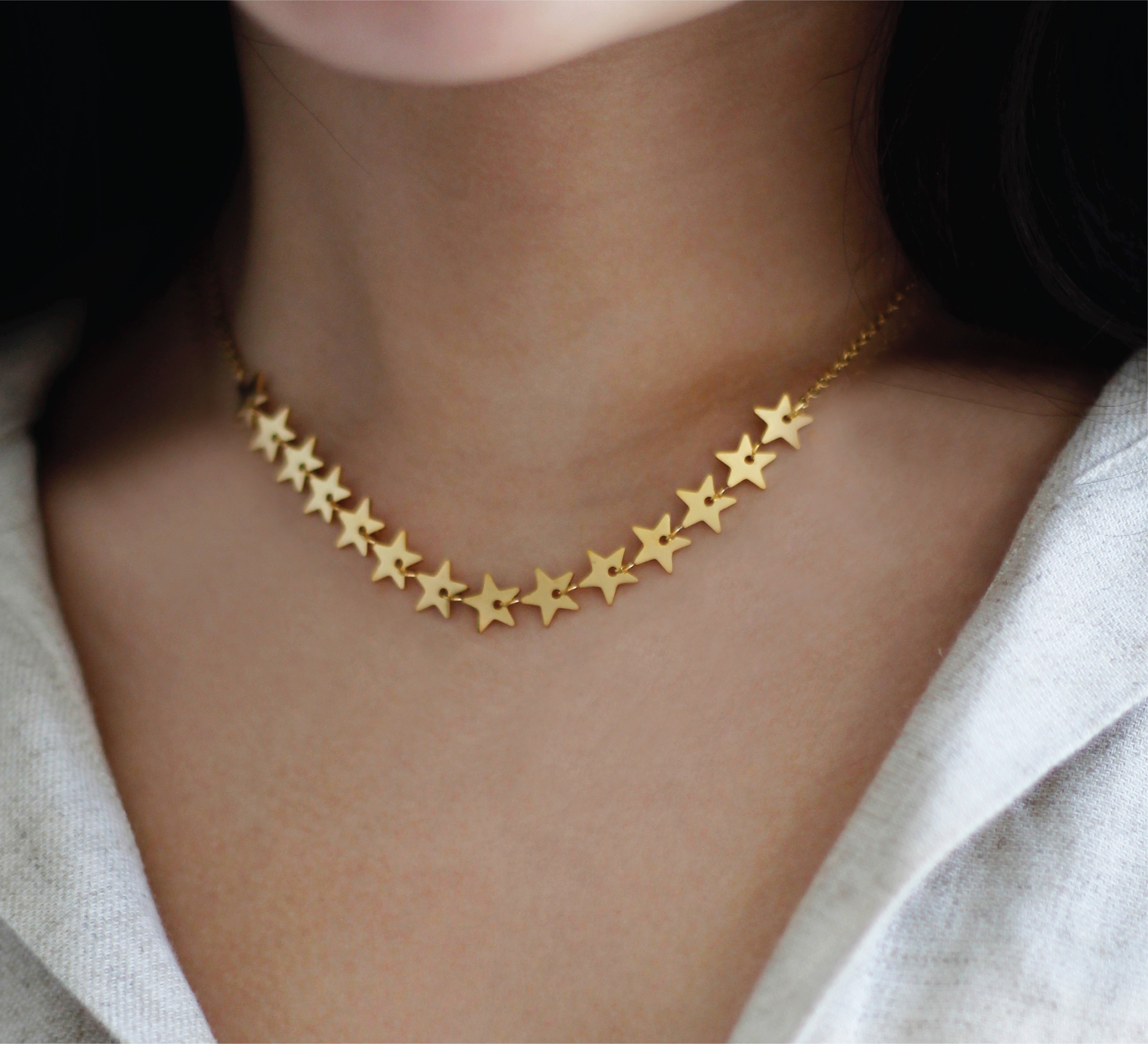 Collar Estrellas Línea